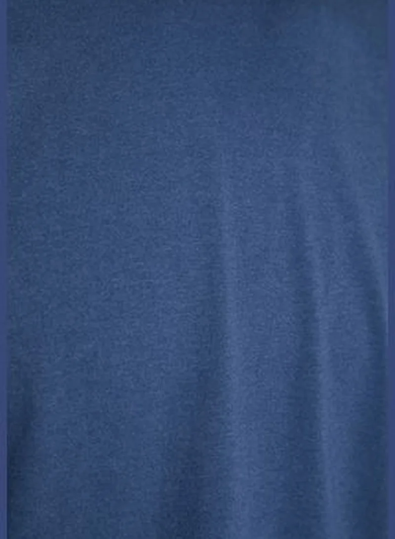 trendyol Grey-Indigo Men 2-Pack 100% Cotton Long Sleeve Regular/Regular Cut Basic T-Shirt.