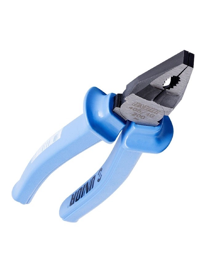 Unior 405/4G Hardened and Tempered Straight Combination Plier Blue and Grey 3.3 x 6.3 x 20 cm JE608670-RP2 - Image 3