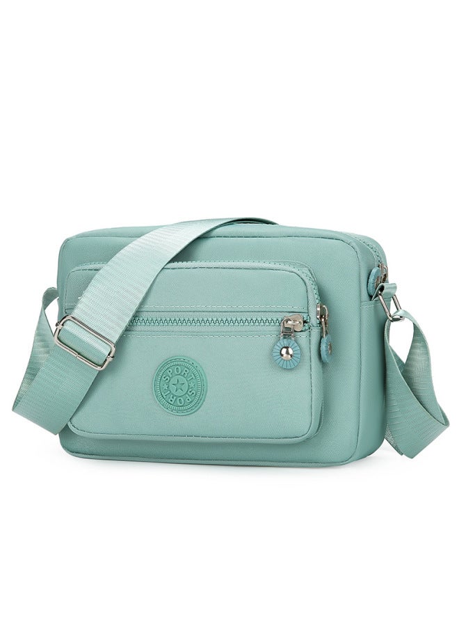 Cloth Bag Multi-layer Backpack Crossbody Nylon Canvas Bag Middle-aged Mother Bag Small Bag Old Grandma OxFord Cloth Women's Bag-Color:Pink  - Image 5