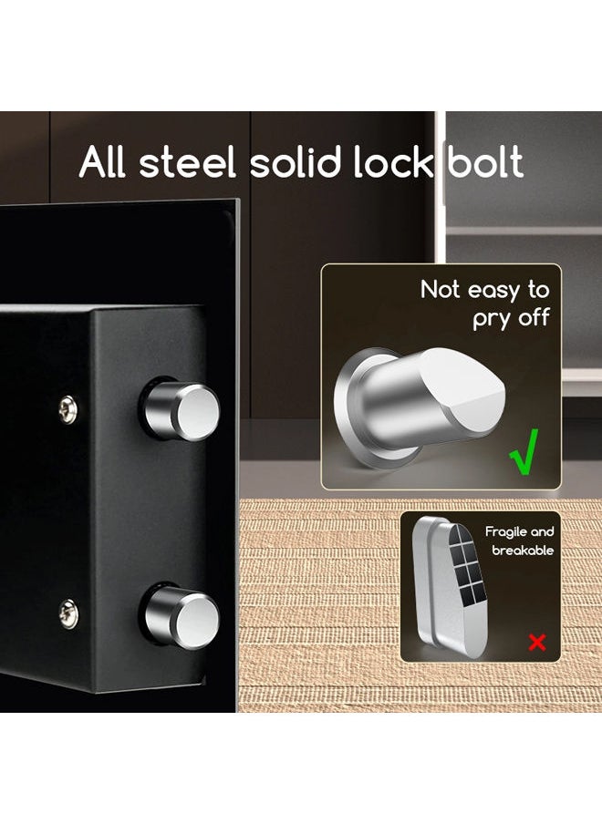 Deli Metal Cash Box 25*35*25 cm-Black  - Image 2