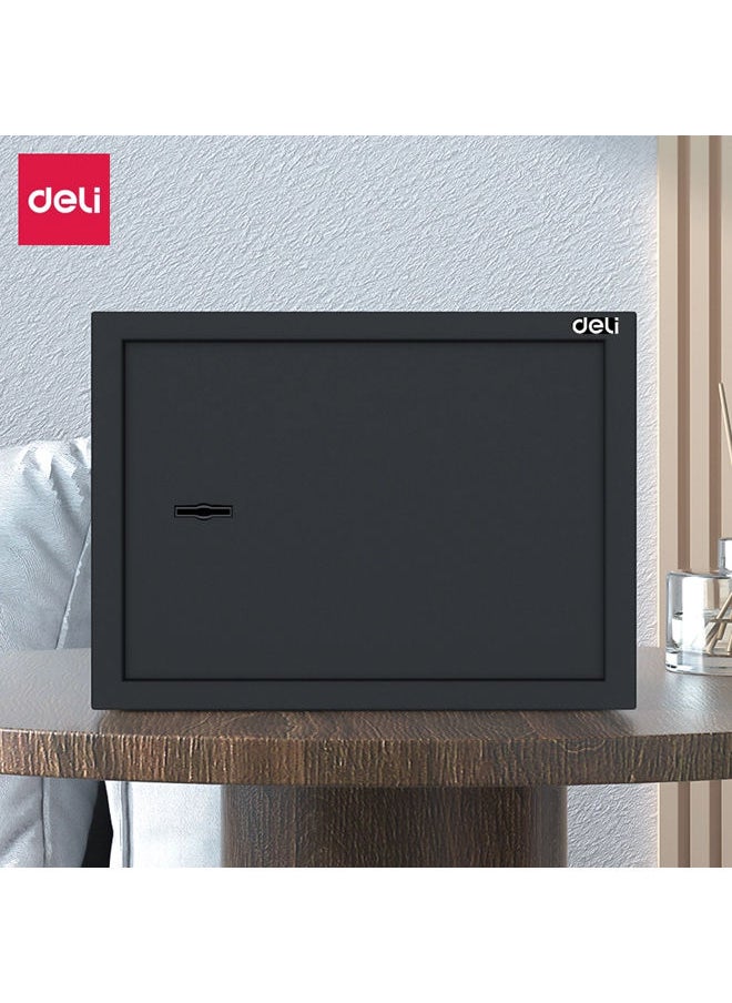 Deli Metal Cash Box 25*35*25 cm-Black  - Image 1