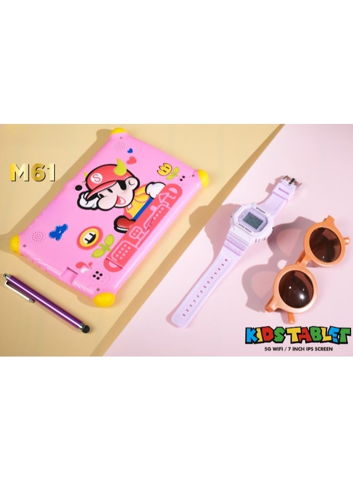 REBENUO M61 Children’s Tablet | 7-Inch Wi-Fi Android Tablet | Educational Kids Tablet with Parental Controls | Fun Learning & Gaming Device - Green. - Image 2