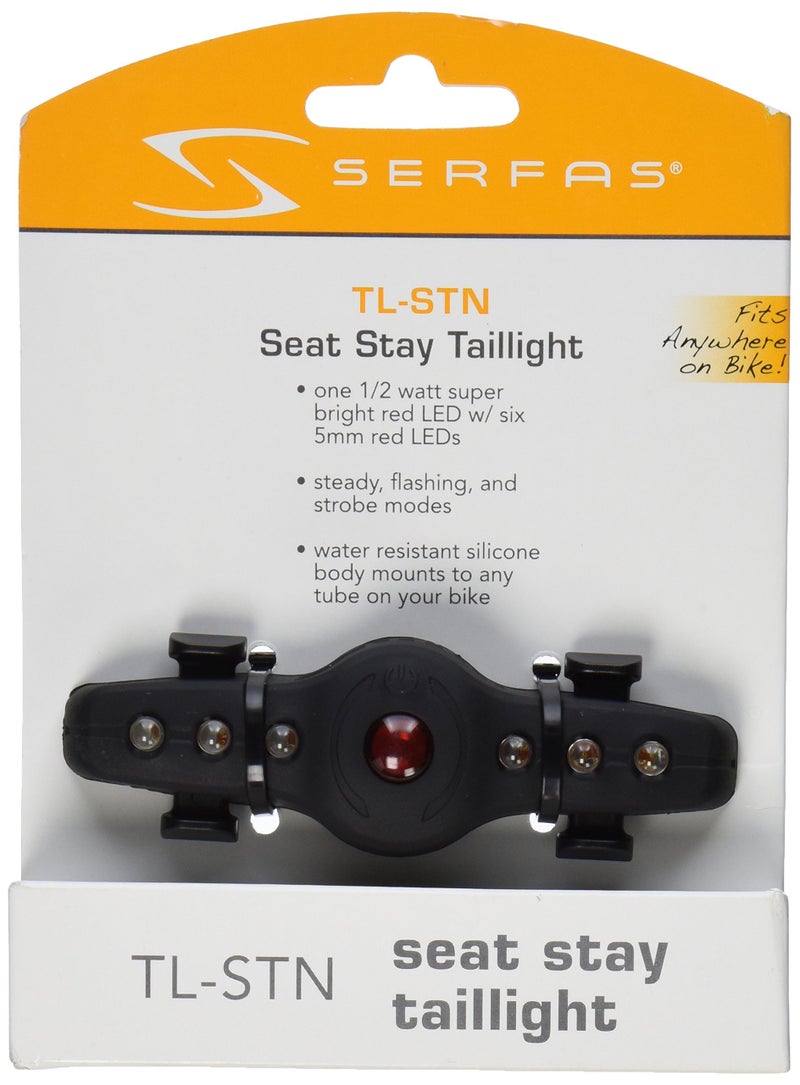 Serfas TL-ST Seat Stay LED Bike Taillight Black - Image 4