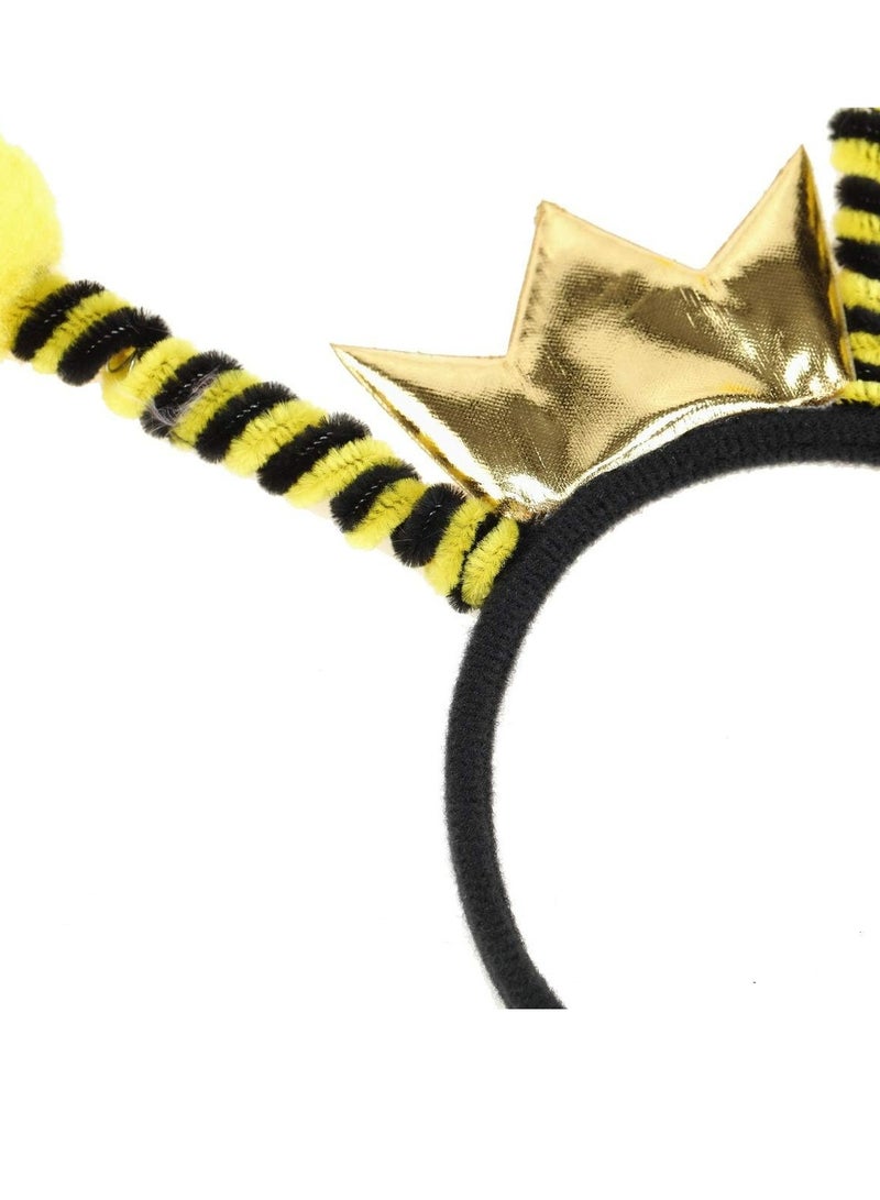 أوزيغالور طوق رأس على شكل هوائيات النحل - إكسسوار حفلات للأطفال والكبار، أزياء وأعياد ميلاد هدايا - Image 4