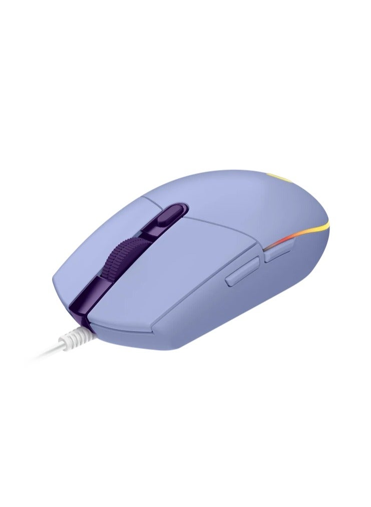 Logitech G102 High Performance Wired Gaming Mouse, Lightsync RGB lighting,200 – 8,000 DPI, Gaming-grade Sensorand a Classic 6-Button Design,Purple - Image 2