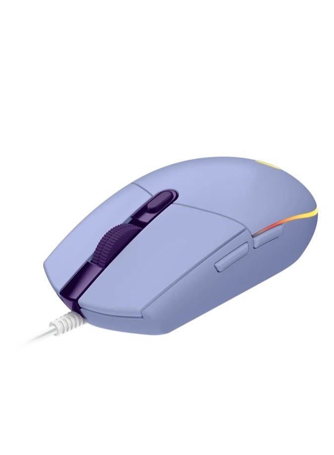 Logitech G102 High Performance Wired Gaming Mouse, Lightsync RGB lighting,200 – 8,000 DPI, Gaming-grade Sensorand a Classic 6-Button Design,Purple - Image 3