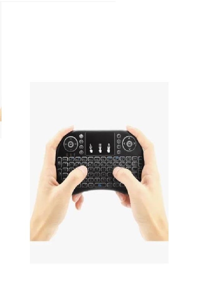 NANAO - I8 Wireless RC-Keyboard With Touchpad With Colourful  Lights - Image 1