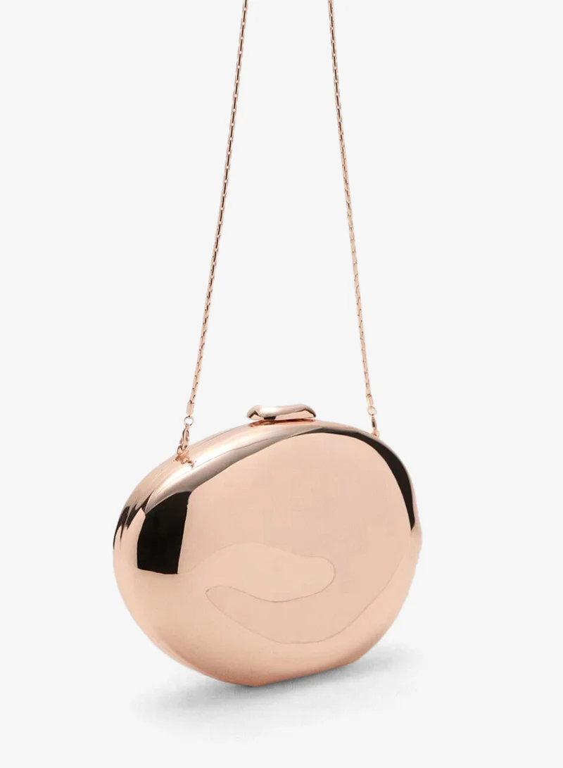 MANGO Oval clutch bag