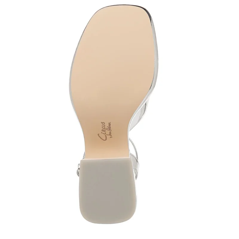 Sam Edelman SOFTSILVER Isadora Strap Sandal for Women | Best Price UAE