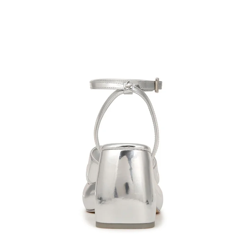 Sam Edelman SOFTSILVER Isadora Strap Sandal for Women | Best Price UAE