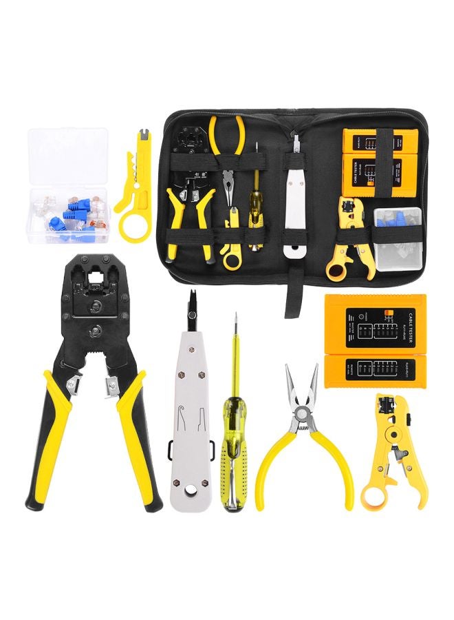 Network Repairing Plier Tool Kit Yellow/Black/Silver 48x30x26mm - Image 1