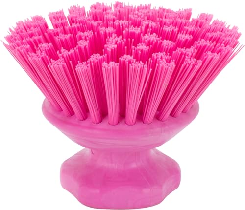 SPARTA 42395EC26 Plastic Scrubber Brush Round Brush Dish Scrub Brush With Color Coded For Cleaning Kitchen Bathroom Bathtub Dishes Sink 5 X 5 X 4 Inches Pink - Image 3