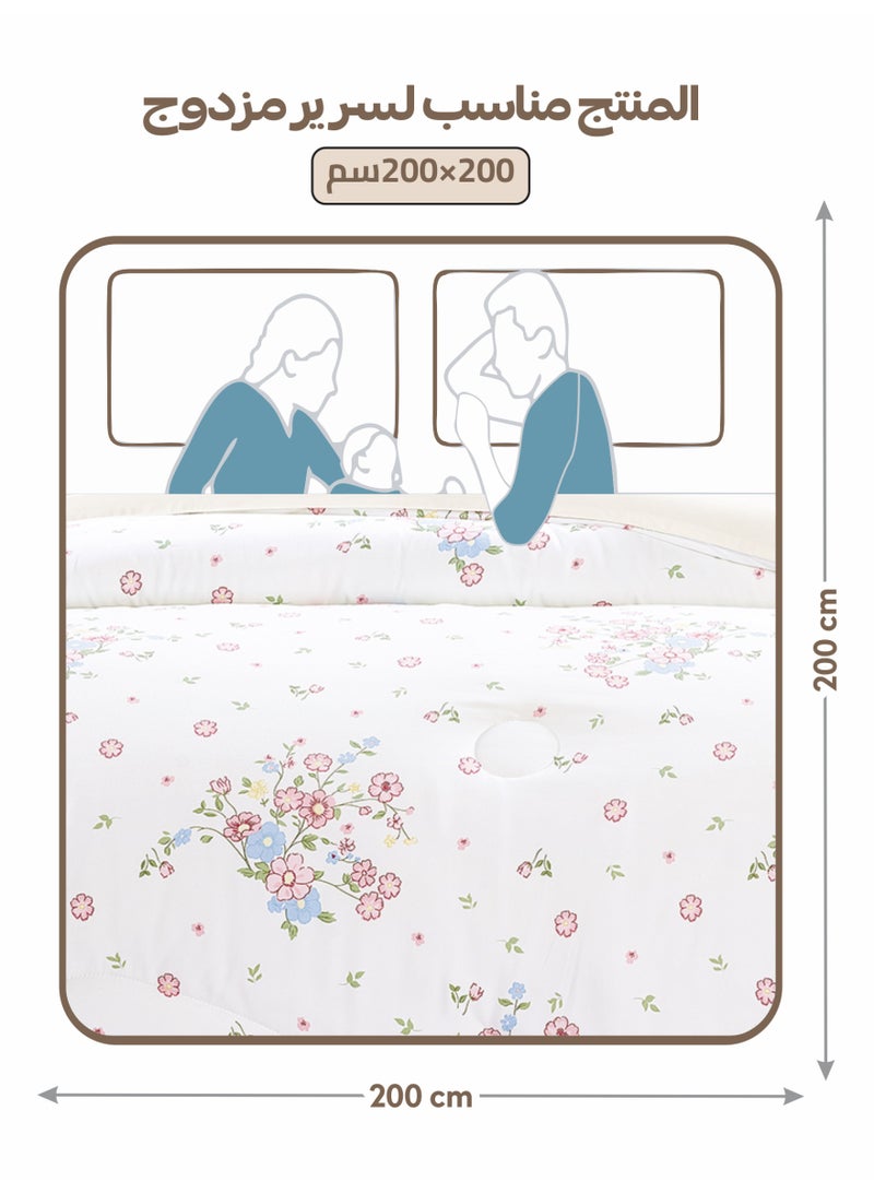 Doona Bedding Comforter Set, Fits 200×200 cm King Size Bed – 6 Pcs Reversible Printed Design – 350 GSM All-Season Comforter – Premium Brushed Microfiber - Image 3