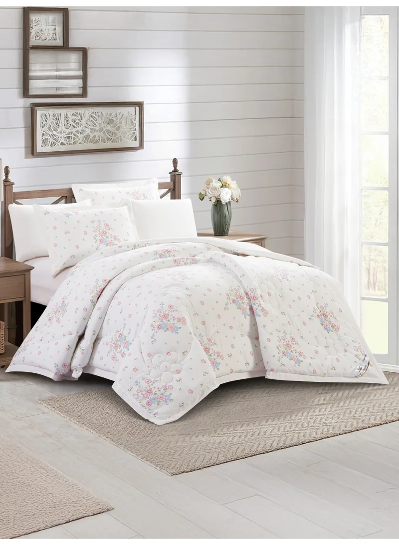 Doona Bedding Comforter Set, Fits 200×200 cm King Size Bed – 6 Pcs Reversible Printed Design – 350 GSM All-Season Comforter – Premium Brushed Microfiber