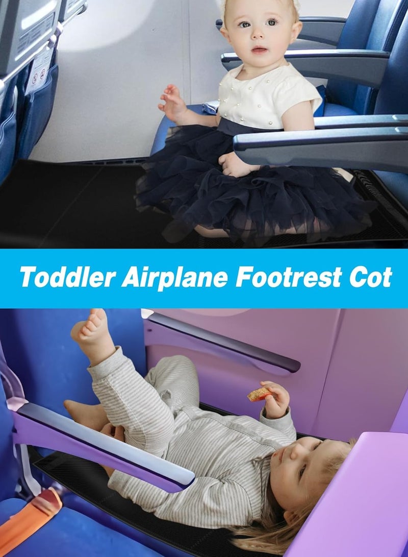Toddler Travel Bed, Airplane Travel Seat Essentials Kids, Portable Toddler Bed, Baby Airplane Travel Cot Accessories, Airplane Must Haves for Toddlers  - Image 2
