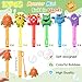 Winrayk Monster Party Favors 24Pcs Selfdesigned Mini Bubble Wands for Kids Bubbles Bulk with Detachable Topper 6 Styles Colors Birthday Gift Toy Pinata Filler Goodie Bag Stuffer Classroom Prize - Image 4