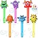 Winrayk Monster Party Favors 24Pcs Selfdesigned Mini Bubble Wands for Kids Bubbles Bulk with Detachable Topper 6 Styles Colors Birthday Gift Toy Pinata Filler Goodie Bag Stuffer Classroom Prize - Image 2