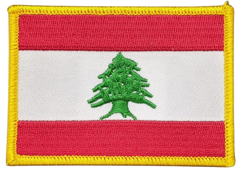 Artisan Owl Lebanon Flag 2535 Embroidered IronOn Patch  Show Your Republic of   Rpublique libanaise Pride