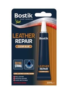 Bostik Leather Repair Glue, Extra Strong, Quick Drying, Flexible Bond, Water Resistant, Colour: Clear, 20ml tube  - Image 1