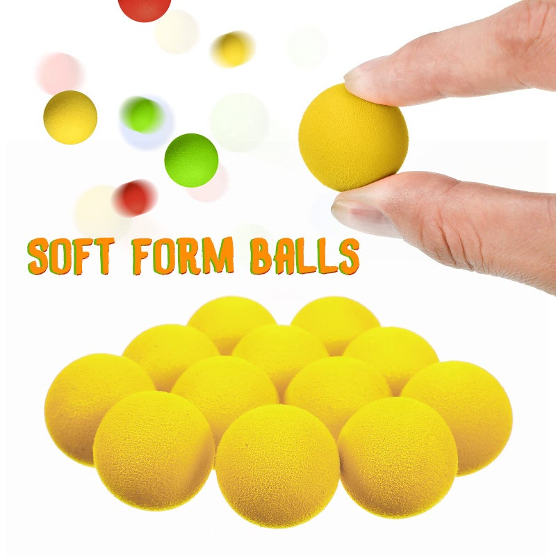 Sumind 48 Pieces Foam Balls Bulk Rounds Refill Balls Soft Foam Bullet Replacement Refill Pack for Blasters Guns for Kids Birthday Party Games Favors Gifts for Boys and Girls(Red, Blue, Green, Yellow) - Image 5