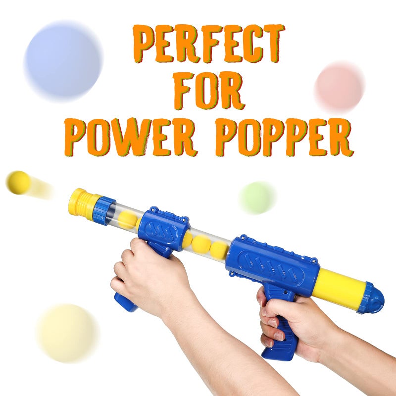 Sumind 48 Pieces Foam Balls Bulk Rounds Refill Balls Soft Foam Bullet Replacement Refill Pack for Blasters Guns for Kids Birthday Party Games Favors Gifts for Boys and Girls(Red, Blue, Green, Yellow) - Image 3