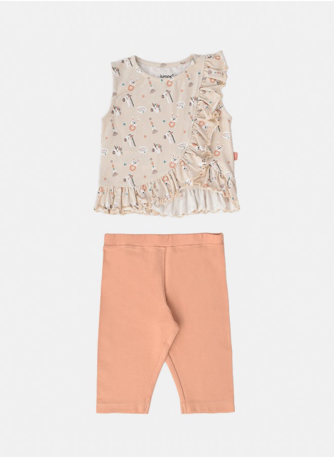 Junior Baby Girls Pajama Set  - Image 1