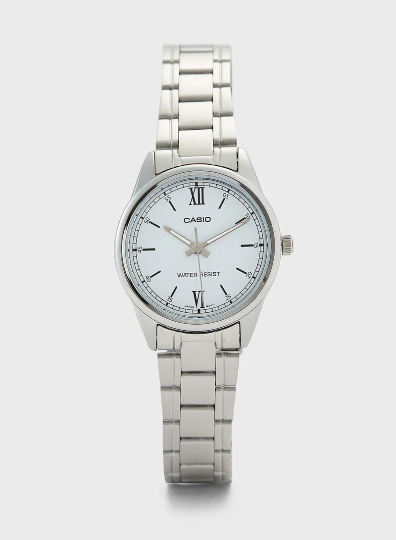 كاسيو ساعة يد بعقارب وسوار من الفولاذ - Image 1