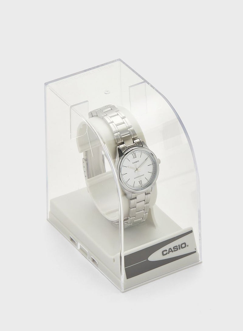 كاسيو ساعة يد بعقارب وسوار من الفولاذ - Image 4