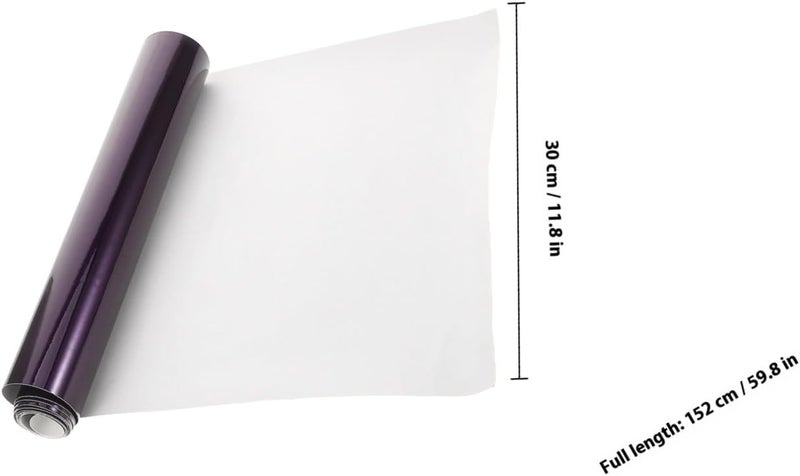 High Gloss Metallic Purple Vinyl Wrap Roll 1.52m X 30cm Full Car Wrap Self-Adhesive Auto Body Protection Film for Vehicle Exterior Decoration - Image 2