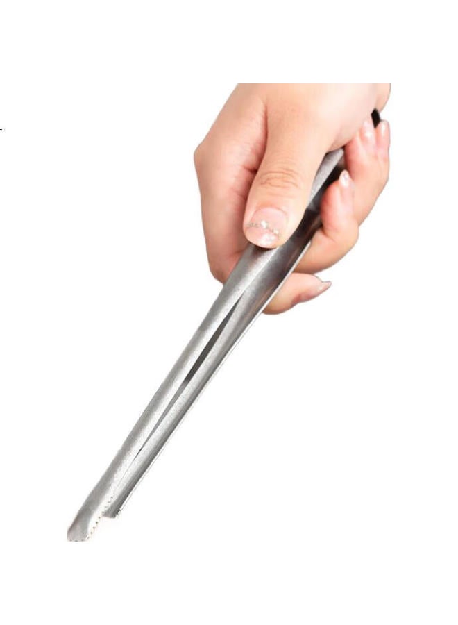 Onlycook Food Tongs, Stainless Steel Barbecue Tongs, Thickened Food Tongs, Bread Tongs, Dish Tongs, Plate Tongs, Ice Tongs - Image 2