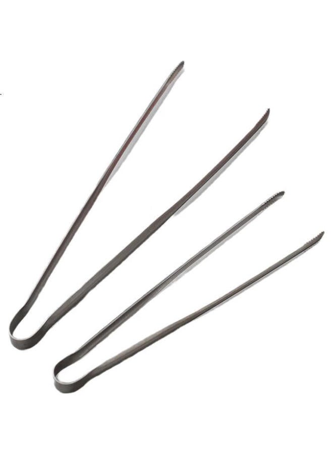 Onlycook Food Tongs, Stainless Steel Barbecue Tongs, Thickened Food Tongs, Bread Tongs, Dish Tongs, Plate Tongs, Ice Tongs - Image 1