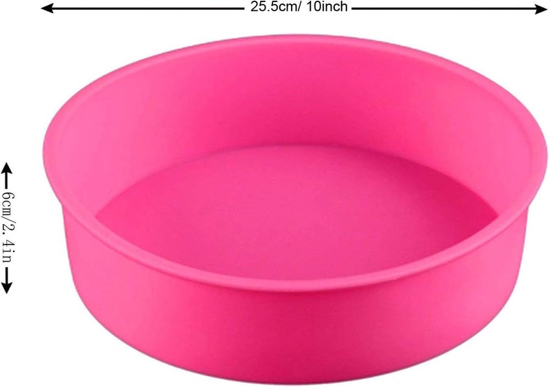 KOOTIPS Baking Silicone 10-Inch Round Cake Pan Baking Mold, BPA Free, Non-Stick European-Grade Silicone, 2.16-Inches Deep - Image 4