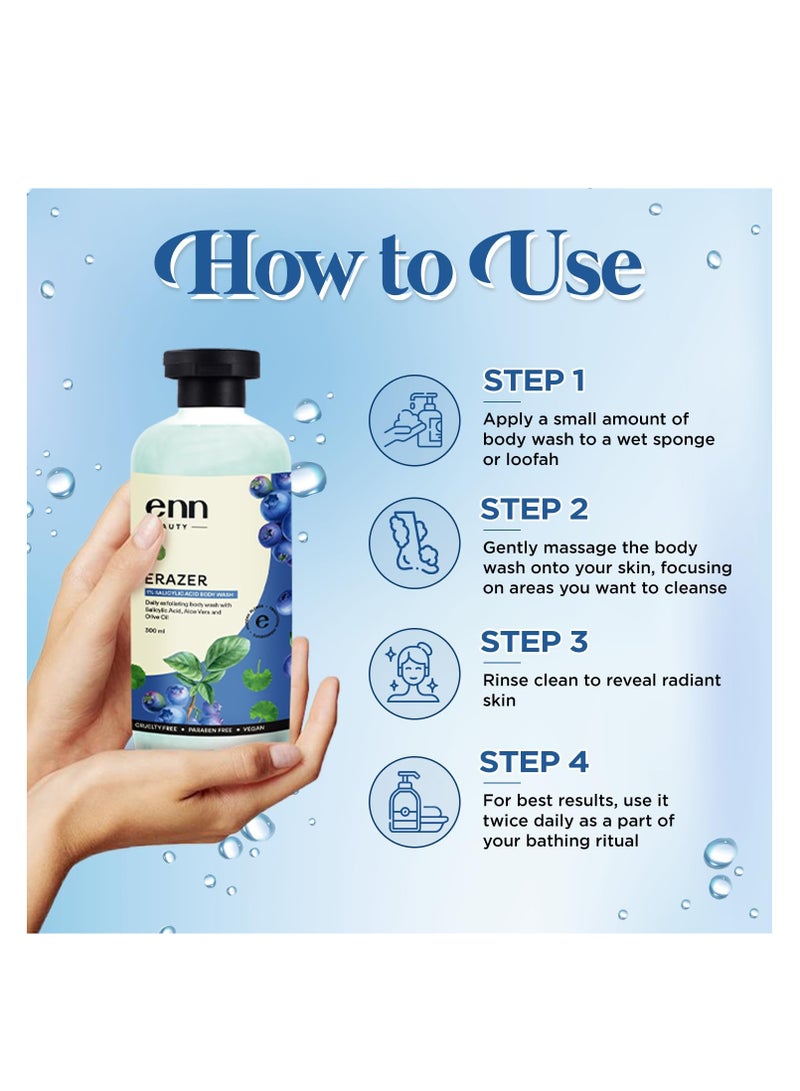 Enn Beauty Erazer 1% Salicylic Acid Body Wash - Image 4