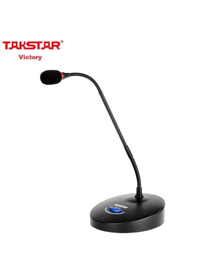 Takstar Ms-118 Desktop Conference Microphone, Wired Conference Gooseneck Microphone, For Company Meetings, Public Speaking, Campus Meetings, Desktop Microphone In Elegant Black - Image 1