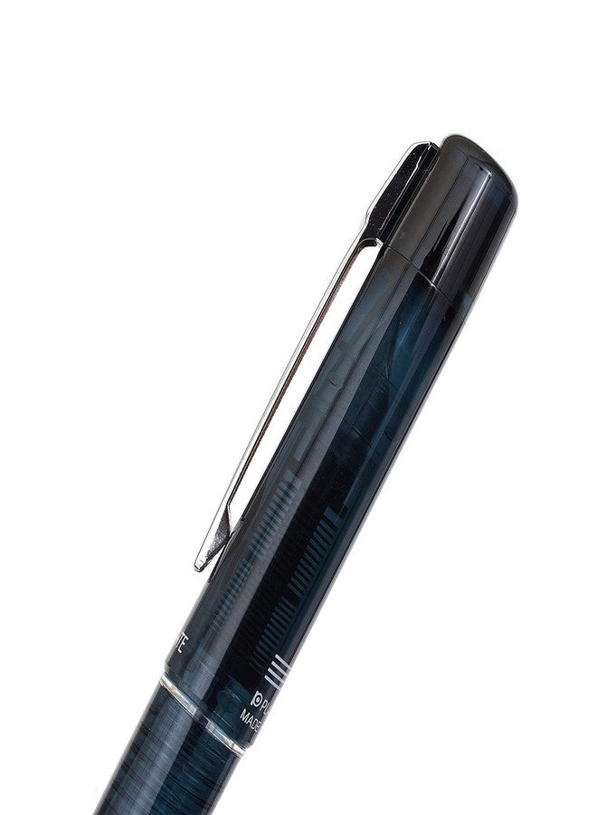 PLATINUM Prefounte Fountain Ink Pen with SS Fine Nib, Translucent Graphite Blue Barrel, Cap, Blue-Black Ink Cartridge Included, Slip & Seal Cap Design, Ideal For Adults Daily Use Beginners - Image 4