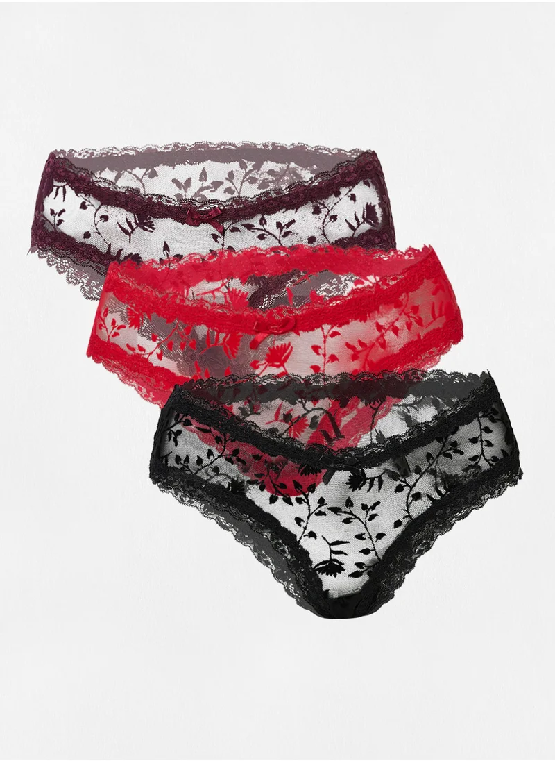 هانك مولر 3-Pack V-Shape Brazilian Thong