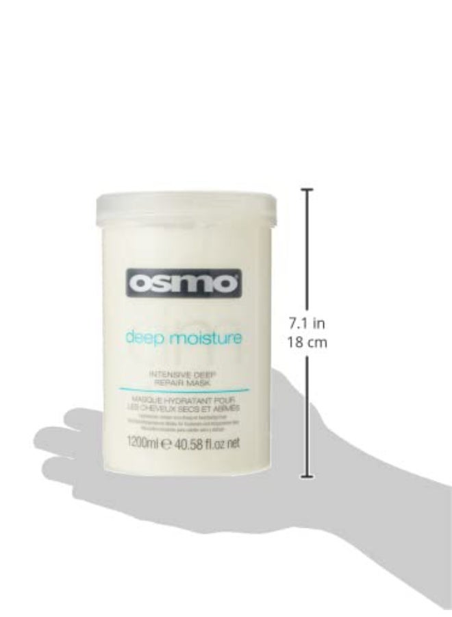 Osmo قناع أوزمو العميق لإصلاح الشعر المكثف لاستعادة الرطوبة، 1200 مل | إصلاح مكثف | يستعيد الرطوبة | شعر لامع بشكل طبيعي حجم: 40.58 أونصة سائلة (عبوة واحدة) - Image 1