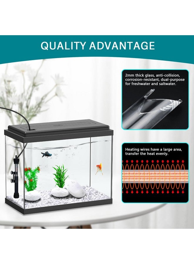 hygger ETL Certification Aquarium Heater, 50W/100W/200W/300W Submersible Fish Tank Thermostat Heater with Firm Double Pair Suction Cups for Coral Saltwater and Freshwater Tank with Thermometer (200W) - Image 4