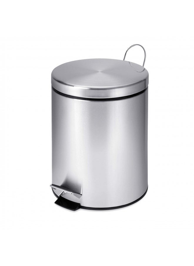 Honey-Can-Do Mini Stainless Steel Trash Can with Lid and Foot Pedal TRS-01449 Silver - pzsku/Z0910055A5B1CCDAD0FA7Z/45/_/1731699585/729a4d00-6ff1-4258-8f9a-e2201630bea2