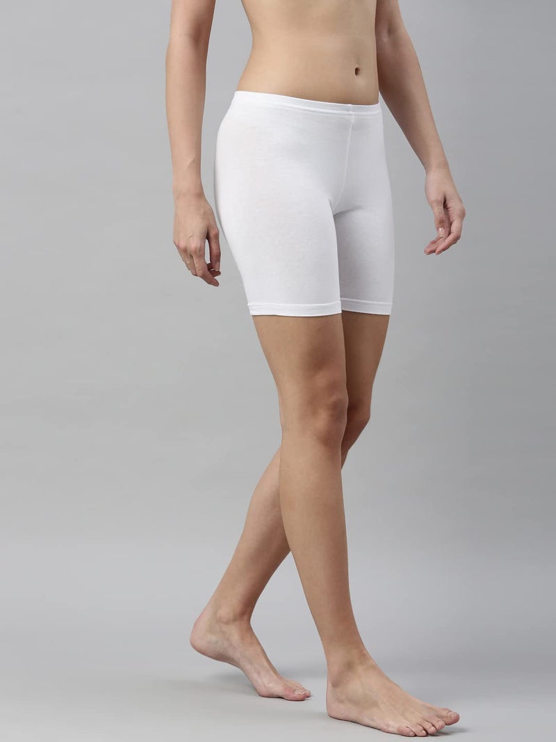 Enamor Women's Shorts (White, L) - Image 3