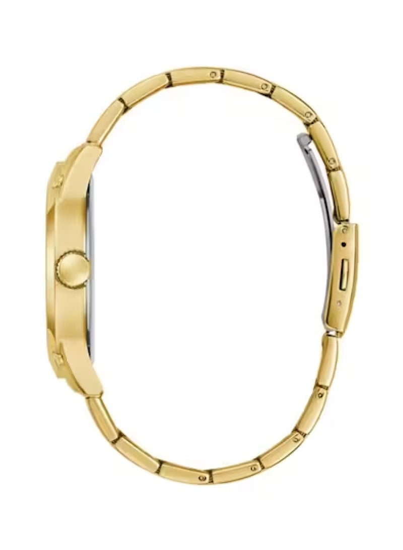 GUESS Men’s Crescent Analog Quartz Gold Stainless Steel Watch GW0574G2 – 44mm - Image 2