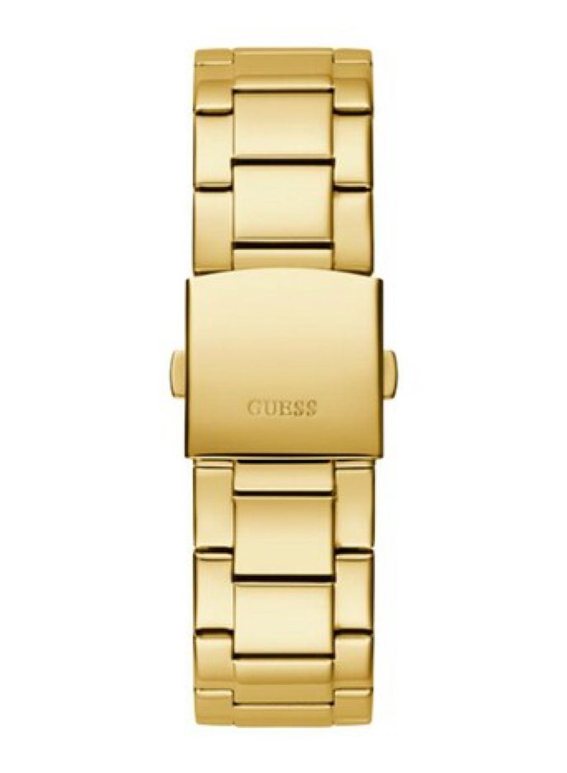 GUESS Men’s Crescent Analog Quartz Gold Stainless Steel Watch GW0574G2 – 44mm - Image 3