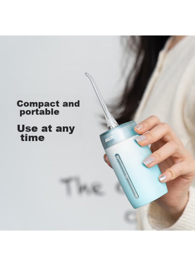 B-Air Bair V5 Small Square Bottle, Electric Water Flosser, Retractable Portable Orthodontic Electric Oral Irrigator, Dental Cleaning Device, Water Flosser, Gift Box For Boyfriend, Small Blue Bottle - Image 3