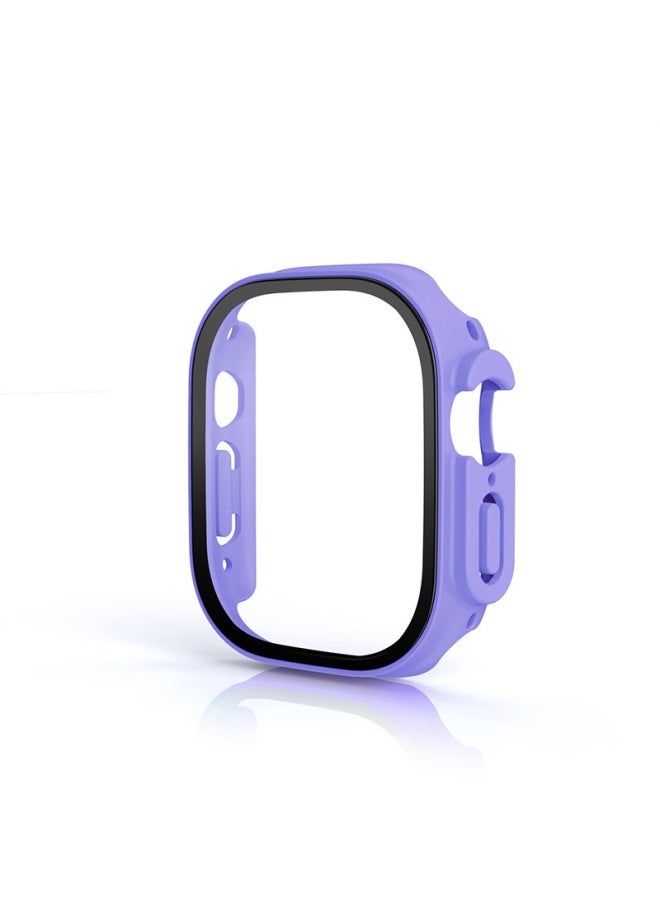 Neutral Applicable To Apple Iwatch Ultra2 Watch Case Frosted Oil Injection 49mm Tempered Glass + Pc Integrated Protective Case - Image 1