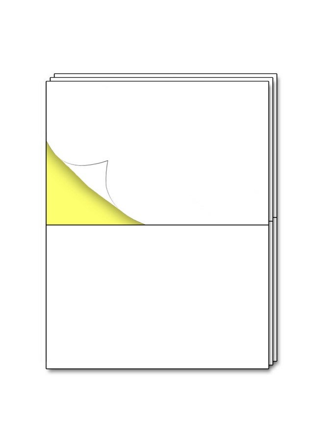 TownStix 30 Sheets - Half Sheet Shipping Labels, Printable Sticker Paper, for Laser & Inkjet Printers - 2 per Sheet, 60 Pieces - Image 1