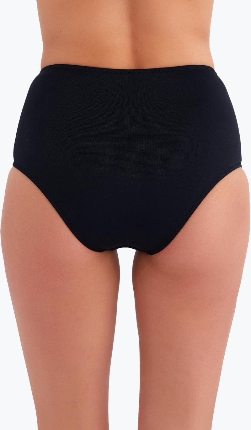 Ayyıldız 63048 Black High Waist Bikini Bottom  - Image 2