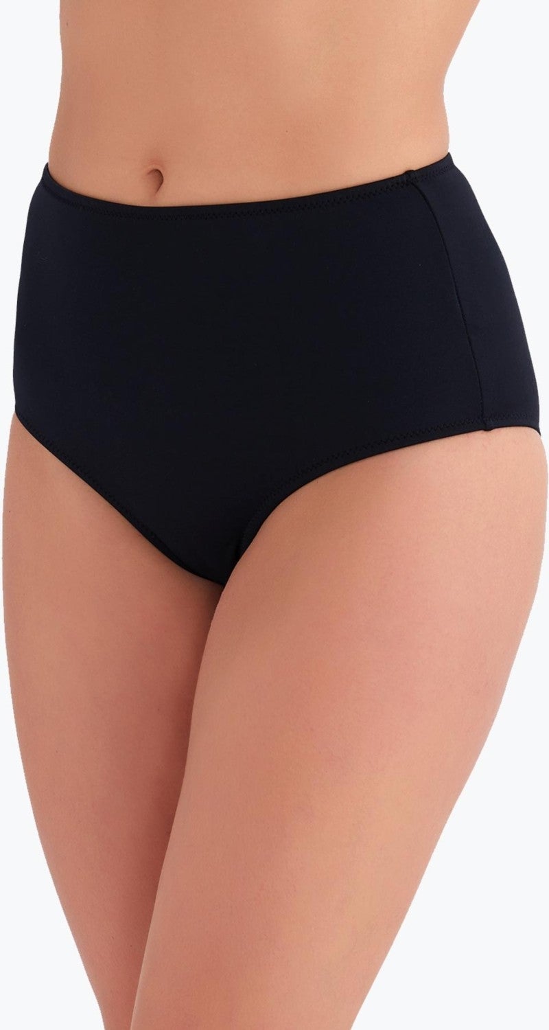 Ayyıldız 63048 Black High Waist Bikini Bottom  - Image 1