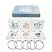 LELEYU Hieroglyphic Pictograph Symbols Chinese Alphabet Learning Color Flash Memory Cards Mandarin Simplified Character EditionPinyin and Stroke IllustrationsStage 1 - Image 2