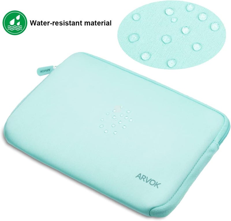 ARVOK 17-17.3 Inch Laptop Sleeve Multi-Color Size Choices Case/Water-Resistant Neoprene Notebook Computer Pocket Tablet Briefcase Carrying Bag/Pouch Skin Cover for HP/Dell/Lenovo/Asus/Acer Light Green - Image 5