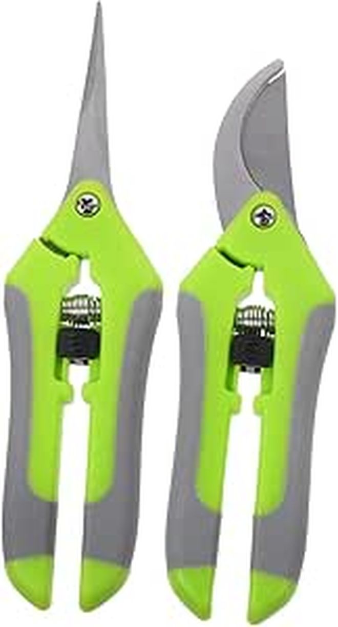2 Pcs Ergonomic Pruning Shears Steel Blades For Garden Trimming - Image 1